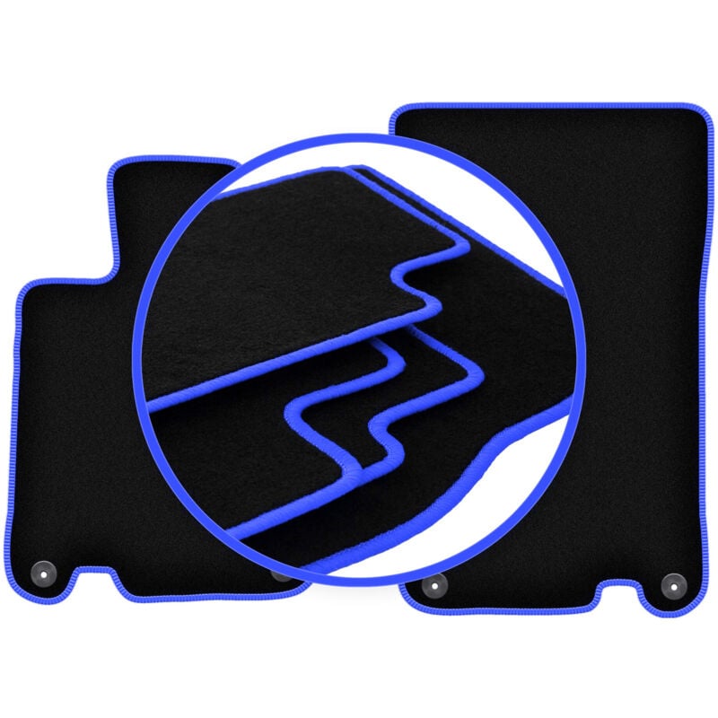 Tapis de voiture CARLUX-BLUE pour : Mercedes SL R230 roadster (2001-2011)