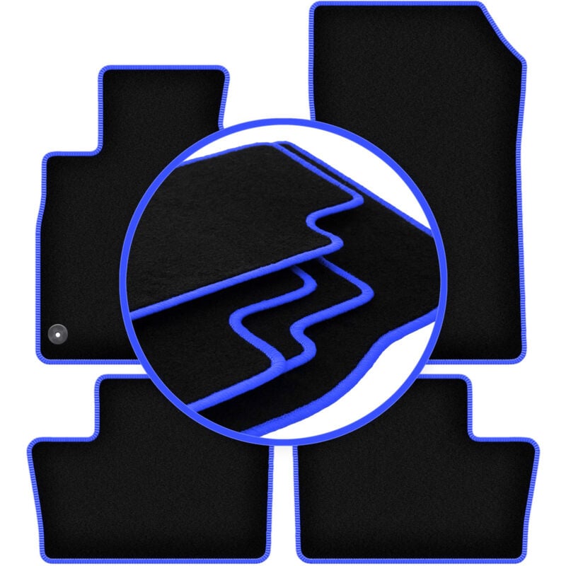 Tapis de voiture CARLUX-BLUE pour : Nissan Juke II F16 crossover (2019-)