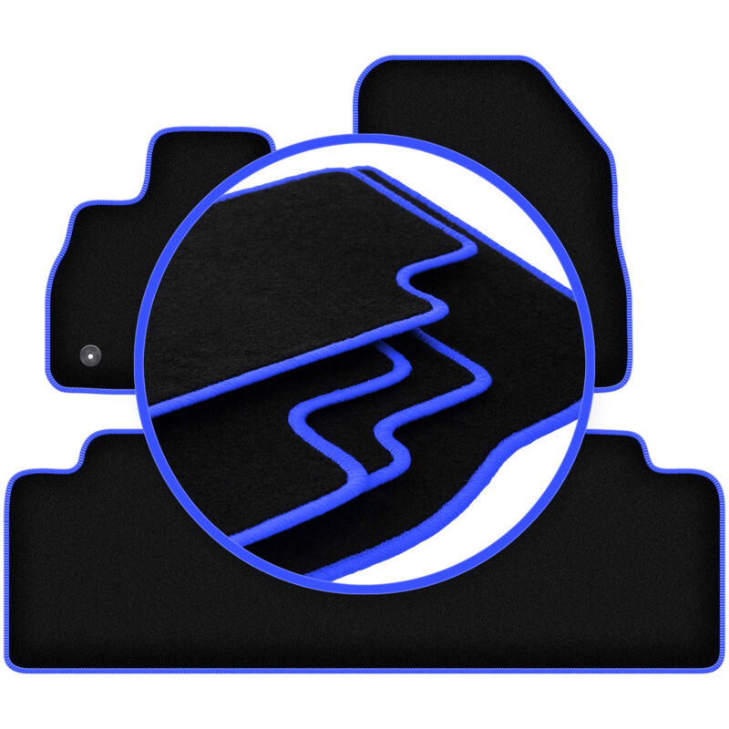 Tapis de voiture CARLUX-BLUE pour Renault Espace V monospace (2015-)