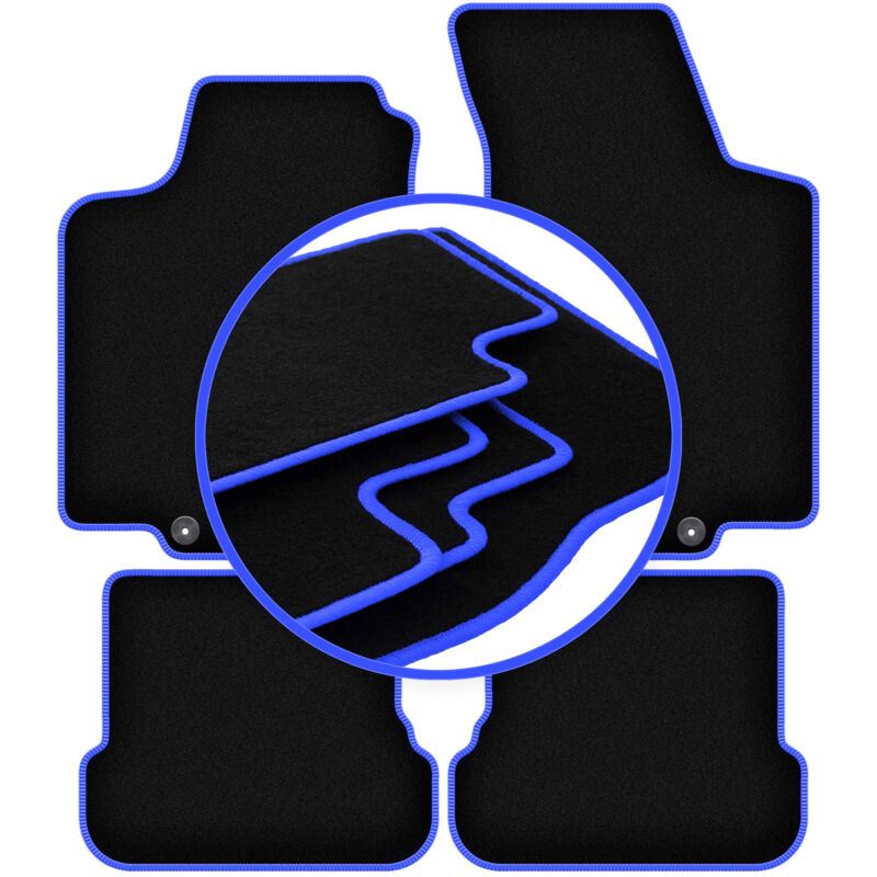 Tapis de voiture CARLUX-BLUE pour : Volkswagen Golf IV cabriolet (1998-2002)