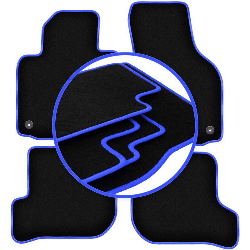 Tapis de voiture CARLUX-BLUE pour Volkswagen Golf V berline, variante, break (2003-2009)