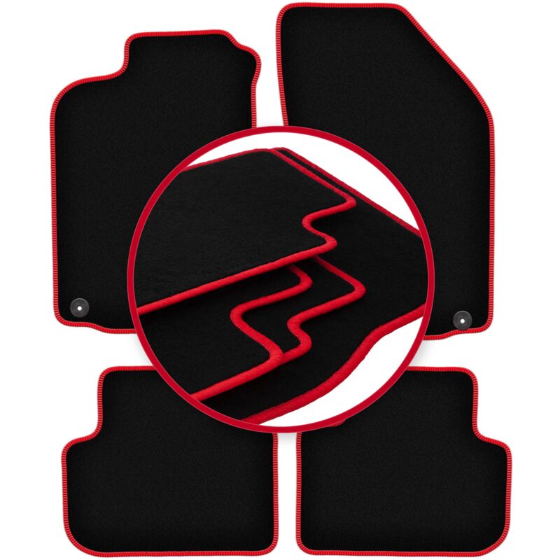 Tapis de voiture CARLUX-RED pour : Alfa Romeo 147 berline (2000-2010)