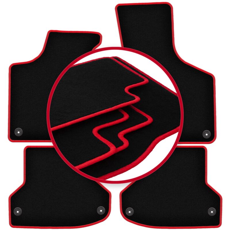 Tapis de voiture CARLUX-RED pour Audi A3 8P berline, sportback, cabriolet (2003-2011)