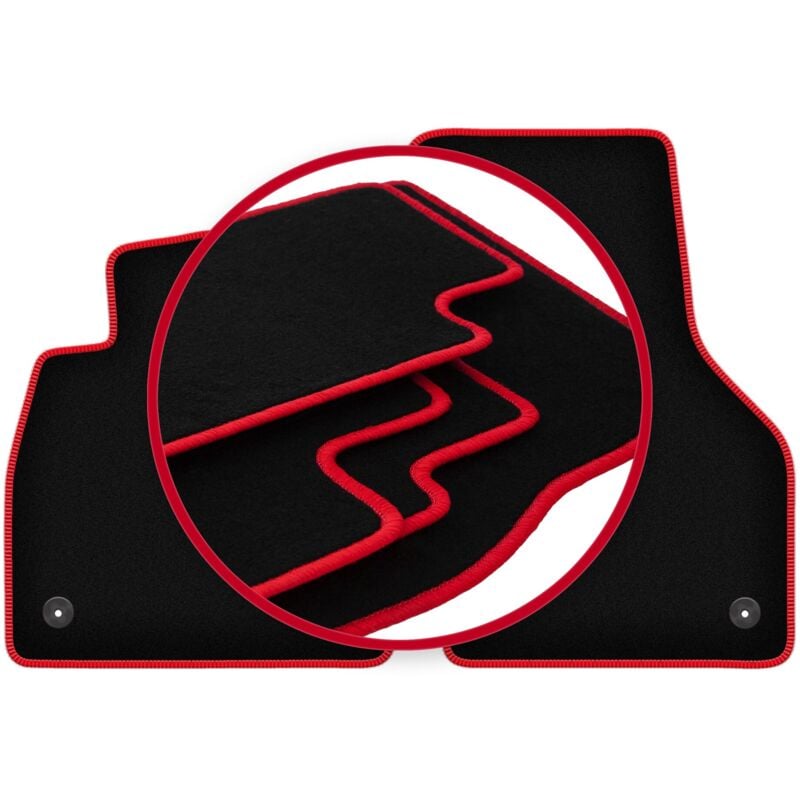 Tapis de voiture CARLUX-RED pour Audi TT III coupé (2015-)