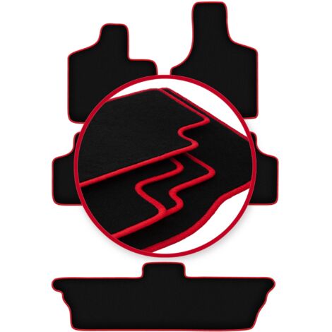 Tapis de voiture CARLUX-RED pour : Dodge Caravan / Grand Caravan III 7 personnes (2001-2007)