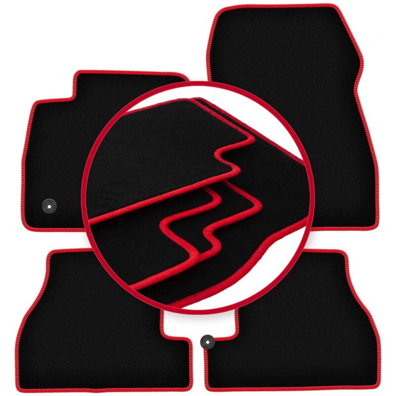 Tapis de voiture CARLUX-RED pour : Ford Focus MK3 USA berline, break (2010-2019)
