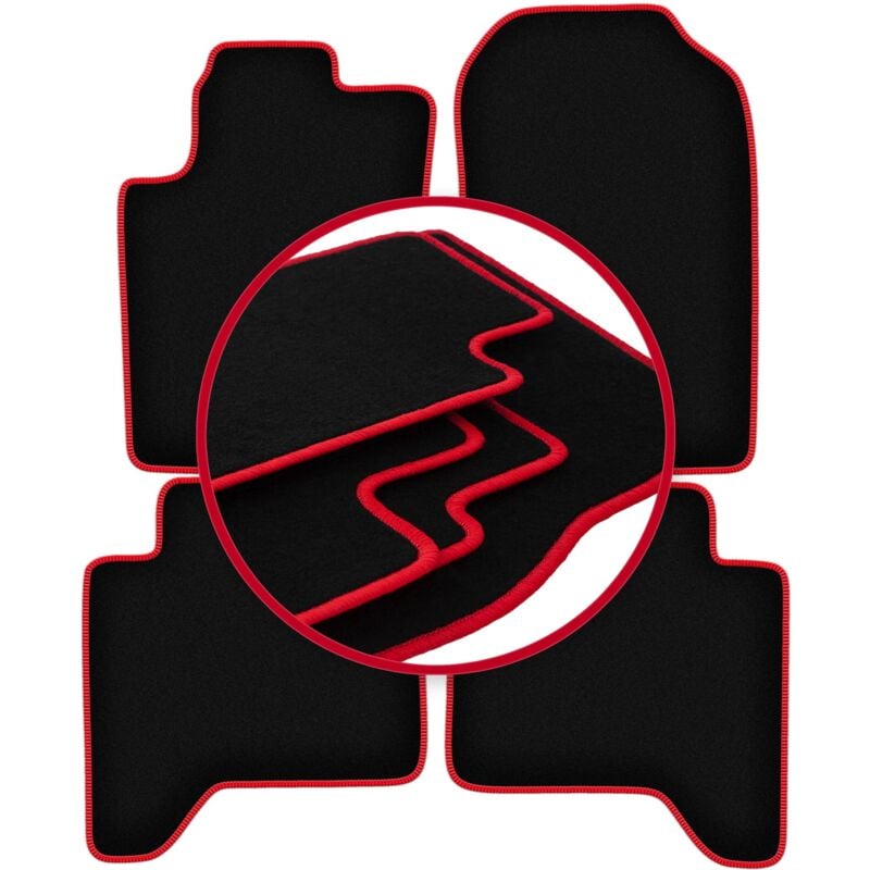 Tapis de voiture CARLUX-RED pour : Ford Ranger pick-up (2012-2019)