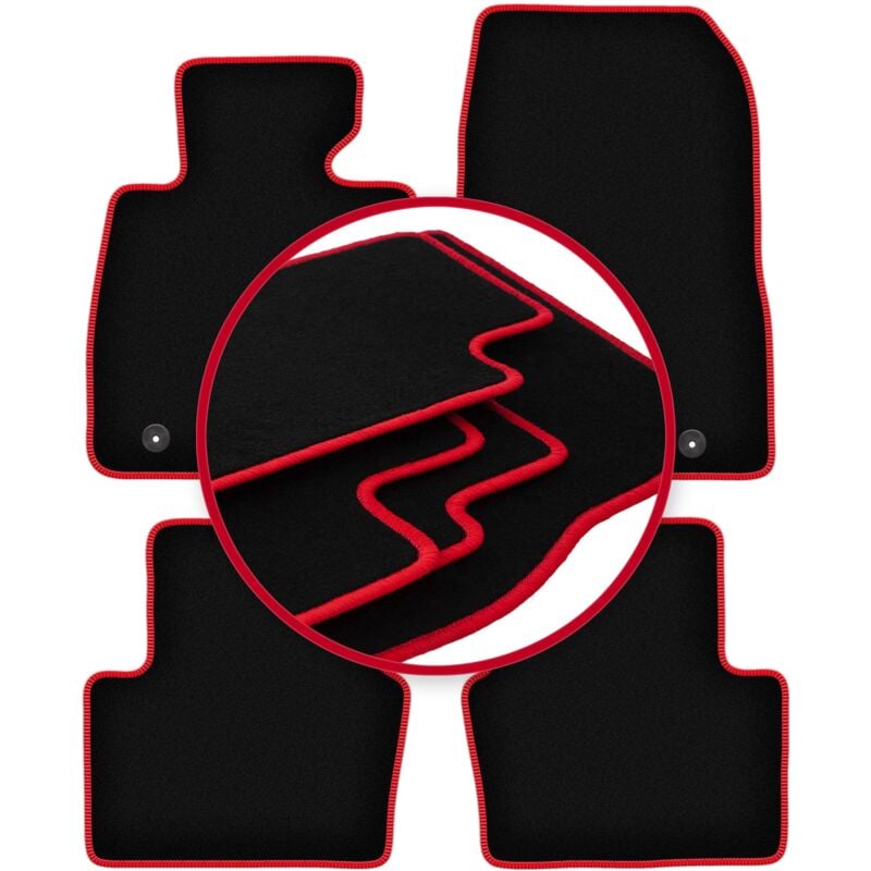 Tapis de voiture CARLUX-RED pour : Mazda CX-3 crossover (2015-)