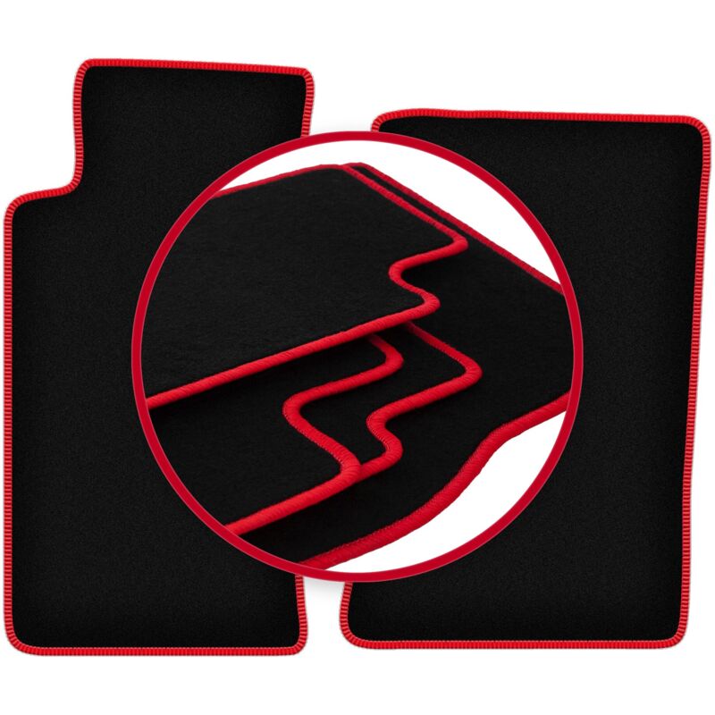 Tapis de voiture CARLUX-RED pour : Mazda MX-5 II NB cabriolet (1998-2005)