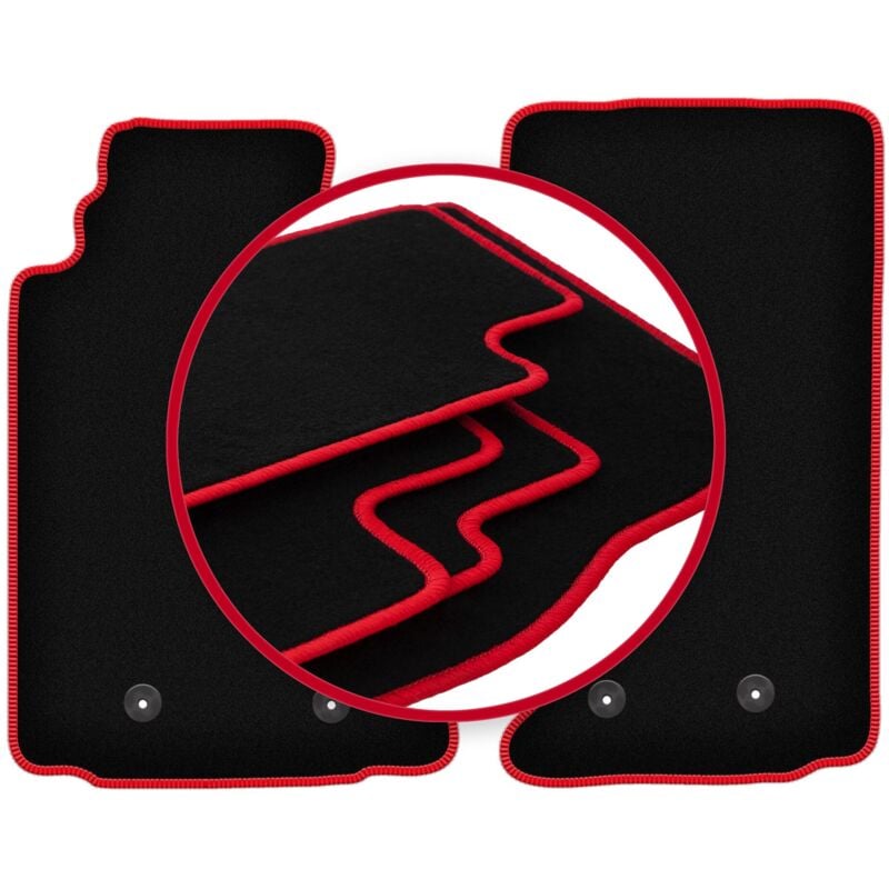 Tapis de voiture CARLUX-RED pour : Mazda MX-5 III cabriolet (2005-2015)