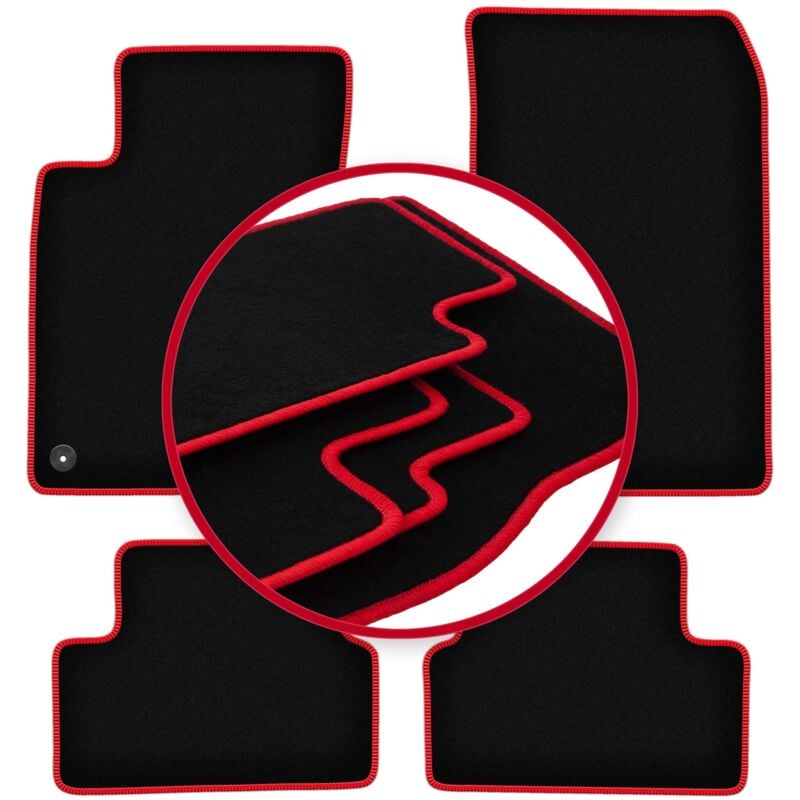 Tapis de voiture CARLUX-RED pour : Mercedes CLA C117 berline (2013-2019)