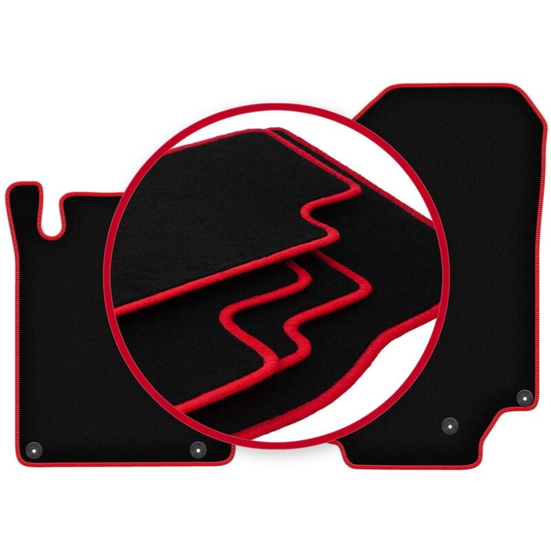 Tapis de voiture CARLUX-RED pour : Mercedes SL R129 500 SL (1989-2001)