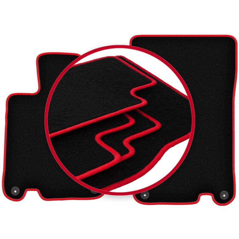 Tapis de voiture CARLUX-RED pour : Mercedes SL R230 roadster (2001-2011)