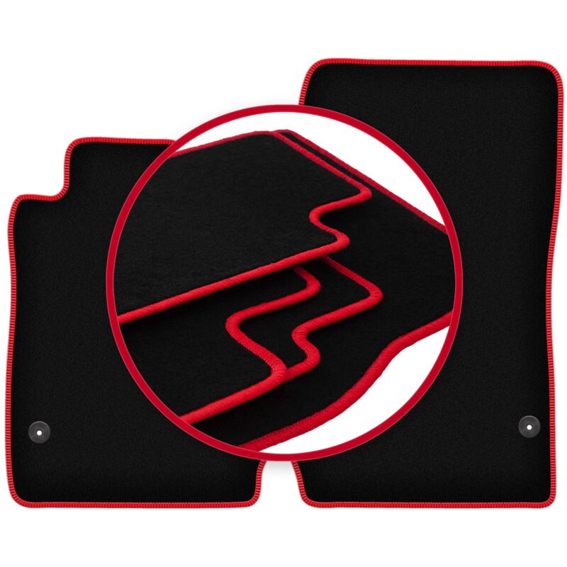 Tapis de voiture CARLUX-RED pour : Mercedes SLK R171 coupé (2004-2011)