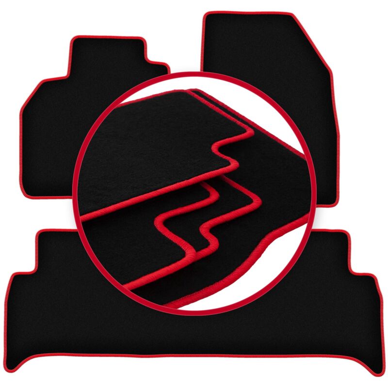 Tapis de voiture CARLUX-RED pour monospace Renault Grand Scenic III (2009-2016)