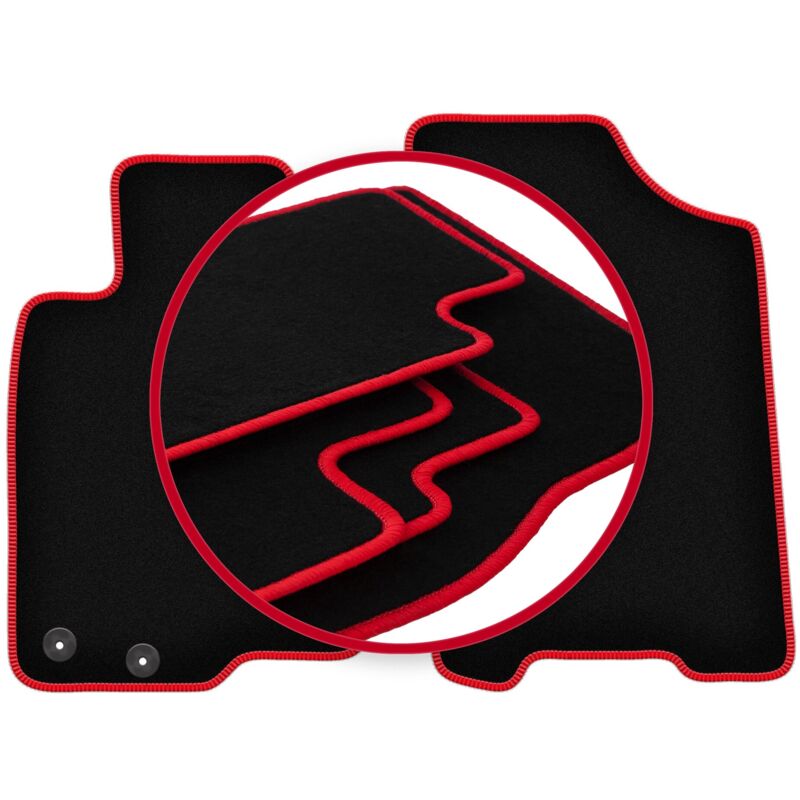 Tapis de voiture CARLUX-RED pour Nissan Navara IV pick-up (2014-)