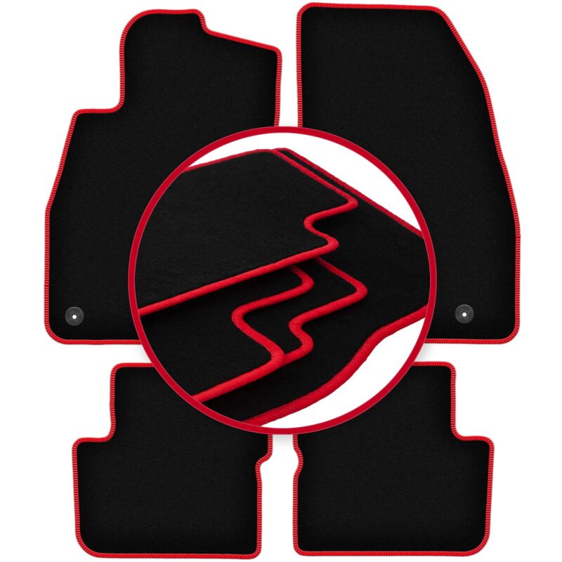Tapis de voiture CARLUX-RED pour : Opel Corsa E à hayon (2015-2020)