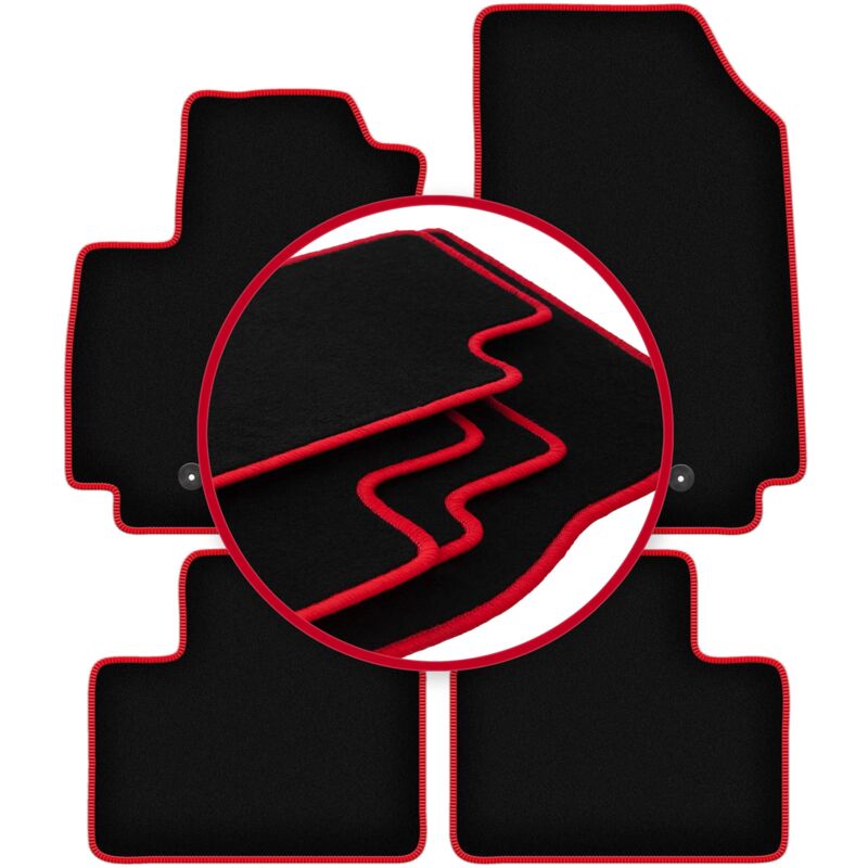 Tapis de voiture CARLUX-RED pour Renault Arkana crossover (2021-)