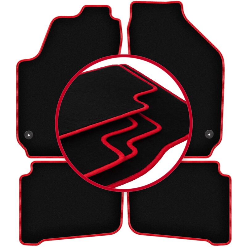 Tapis de voiture CARLUX-RED pour Volkswagen Fox à hayon (2005-2011)