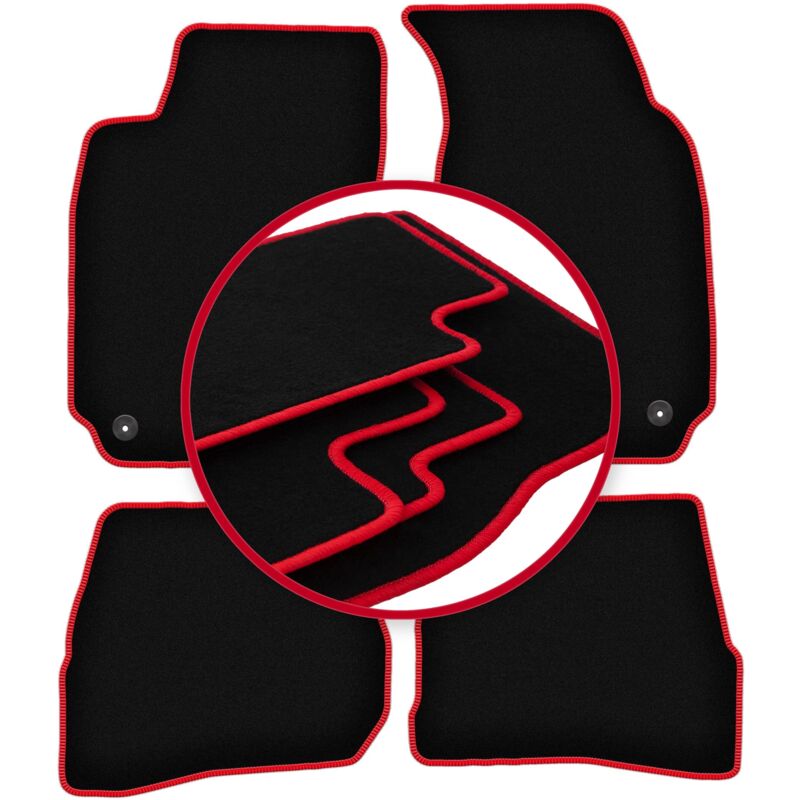 Tapis de voiture CARLUX-RED pour : Volkswagen Passat B5 berline, break, variante (1996-2001)