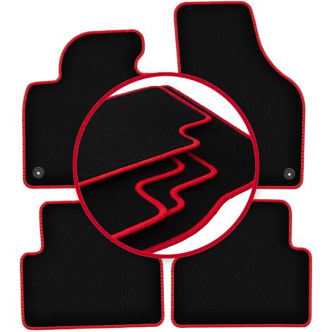 Tapis de voiture CARLUX-RED pour Volkswagen Tiguan I monospace (2007-2015)