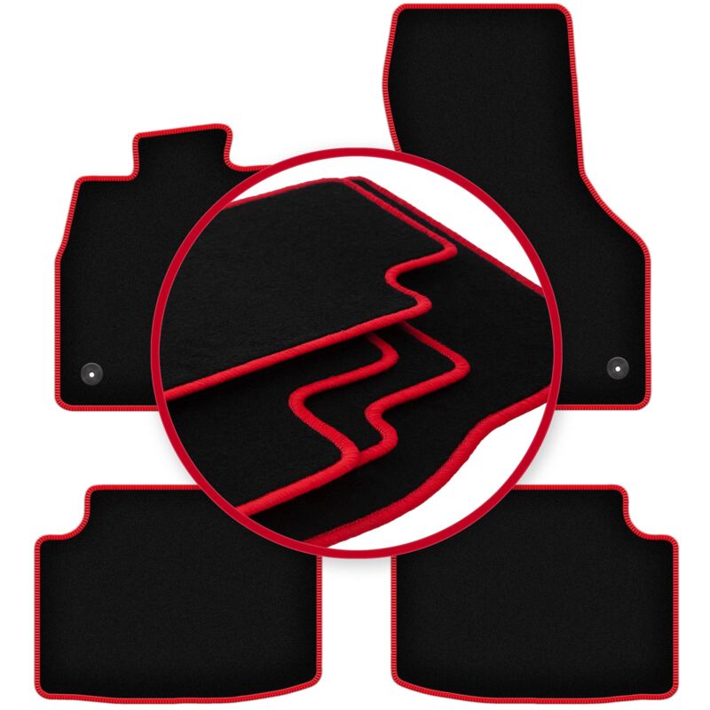 Tapis de voiture CARLUX-RED pour : Volkswagen Tiguan II crossover (2015-)