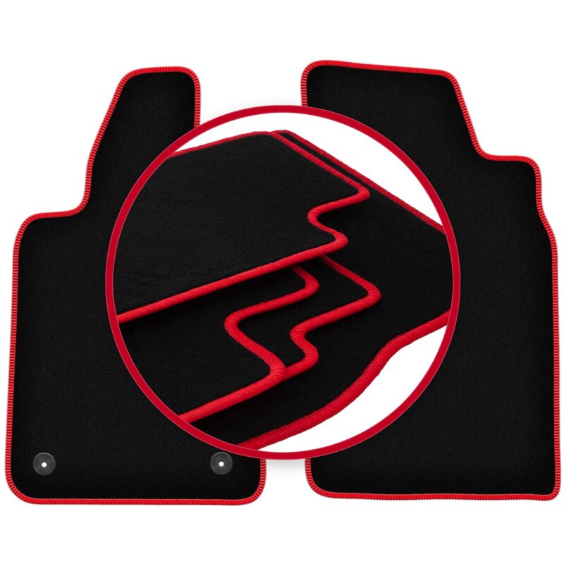 Tapis de voiture CARLUX-ROUGE pour : Fiat Barchetta coupé, cabrio (1995-2005)