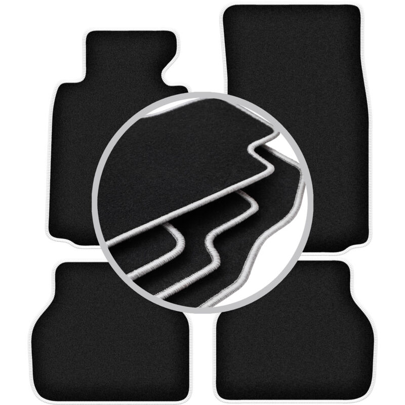 Tapis de voiture CARLUX-SILVER pour : BMW 5 E39 berline, break, touring (1996-2004)