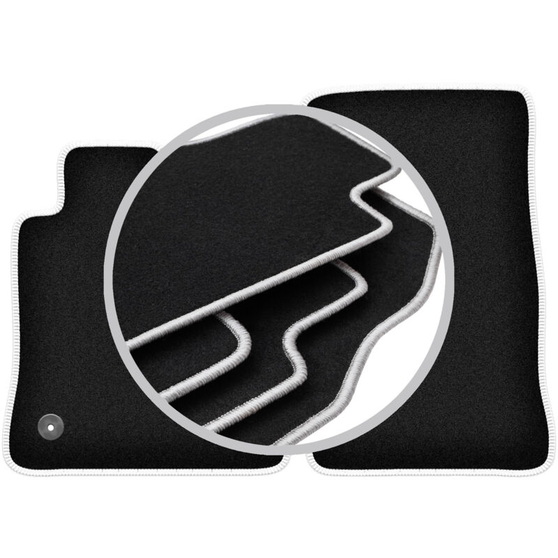 Tapis de voiture CARLUX-SILVER pour : Chevrolet Camaro VI coupé (2015-2020)