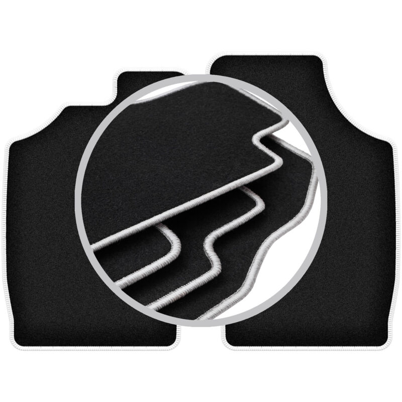 Tapis de voiture CARLUX-SILVER pour : Daihatsu Cuore V à hayon (1997-2003)