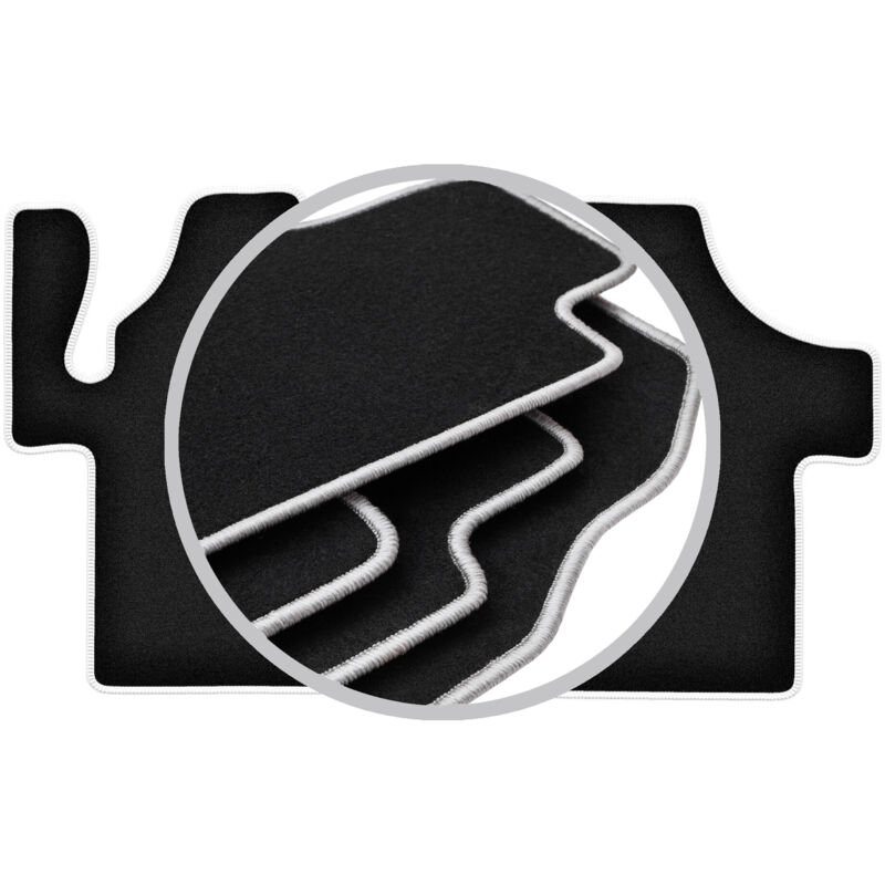 Tapis de voiture CARLUX-SILVER pour fourgon Mercedes Vito II W639 (2003-2014)