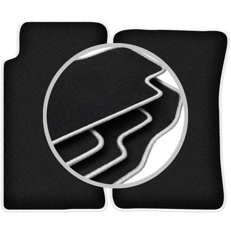 Tapis de voiture CARLUX-SILVER pour : Mazda MX-5 I cabriolet (1989-1998)