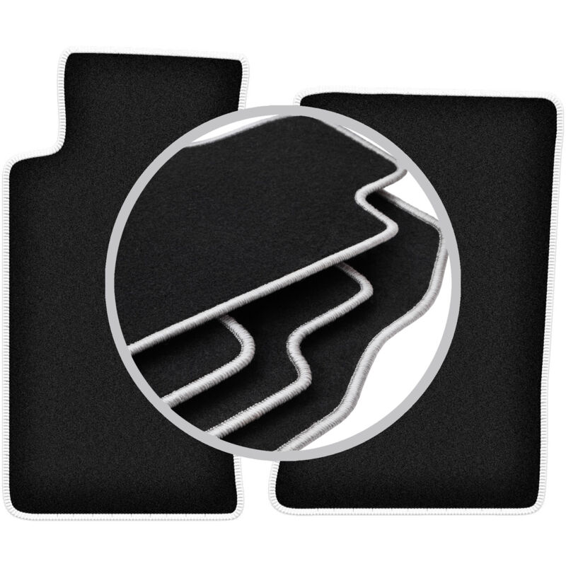 Tapis de voiture CARLUX-SILVER pour : Mazda MX-5 II NB cabriolet (1998-2005)