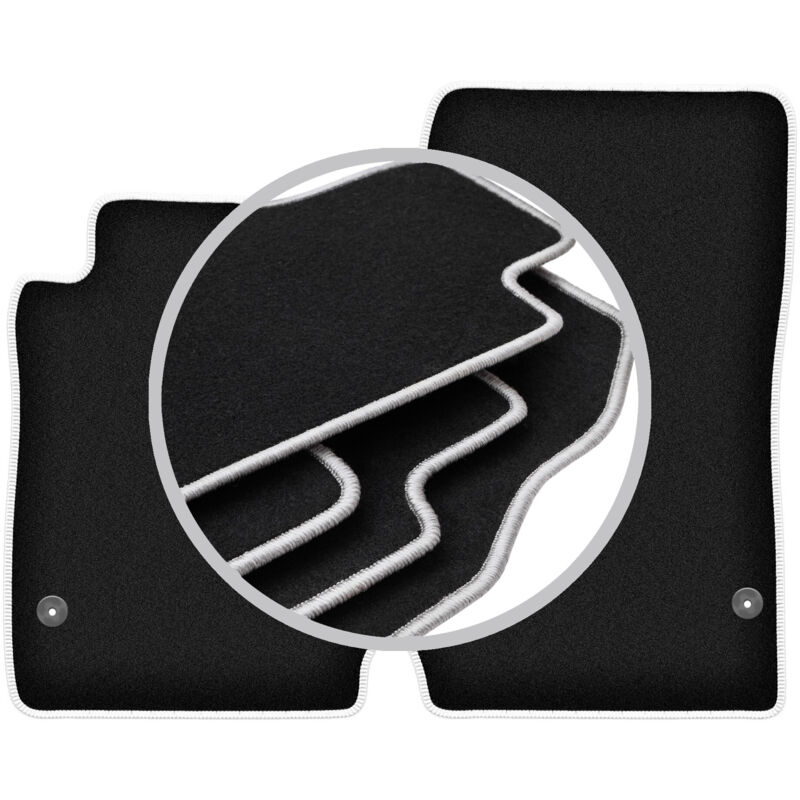 Tapis de voiture CARLUX-SILVER pour : Mercedes SLK R171 coupé (2004-2011)