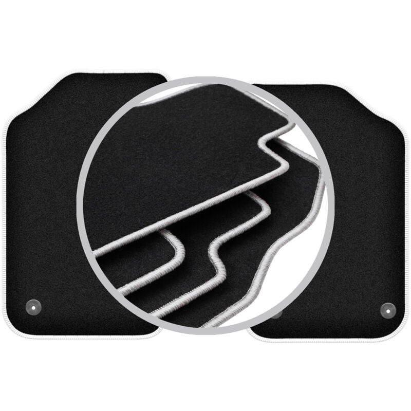 Tapis de voiture CARLUX-SILVER pour : MG F/TF coupé, cabriolet (1995-2005)
