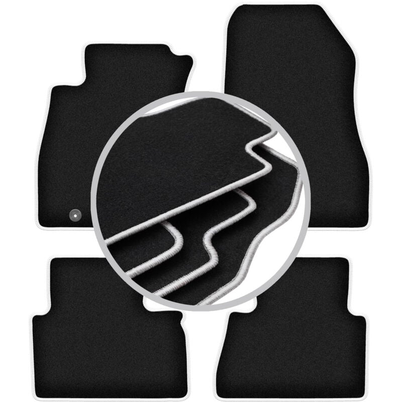 Tapis de voiture CARLUX-SILVER pour : Nissan Juke F15 (2010-2017)