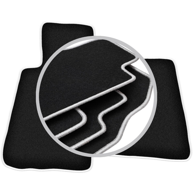 Tapis de voiture CARLUX-SILVER pour : Smart Roadster roadster (2002-2005)