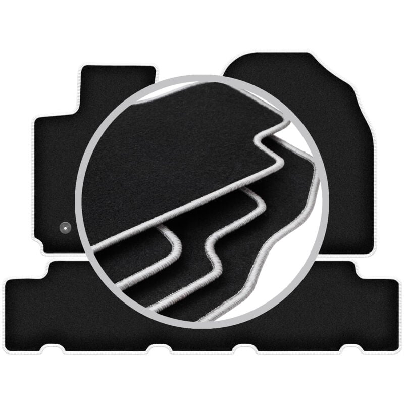 Tapis de voiture CARLUX-SILVER pour : Toyota RAV4 III SUV (2006-2013)