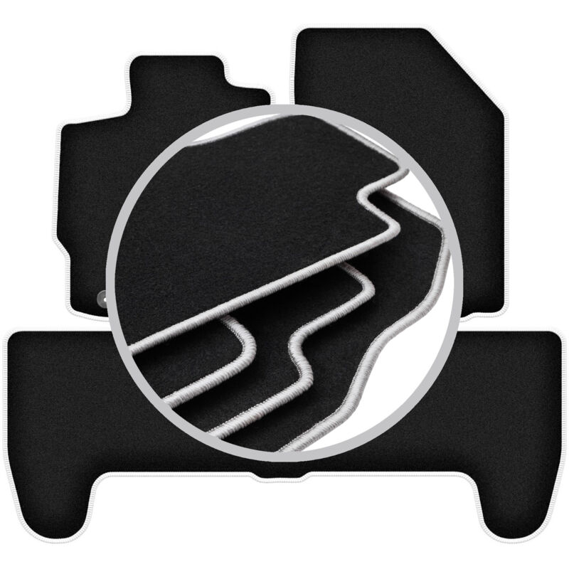 Tapis de voiture CARLUX-SILVER pour : Toyota Yaris II à hayon (2005-2011)