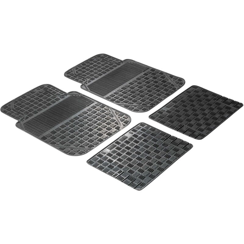 Carcomfort - Tapis de voiture en caoutchouc Magnus, coupé à la taille