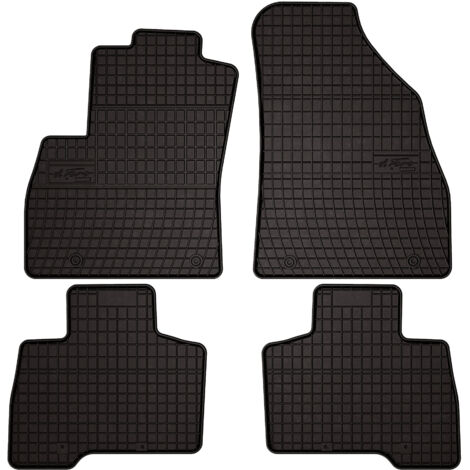 Tapis de voiture en caoutchouc pour: Citroën Nemo Combivan (2007-2017) - noir, montés
