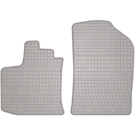 Tapis de voiture en caoutchouc pour: Dacia Dokker 2 places (2013-2021) - gris assorti