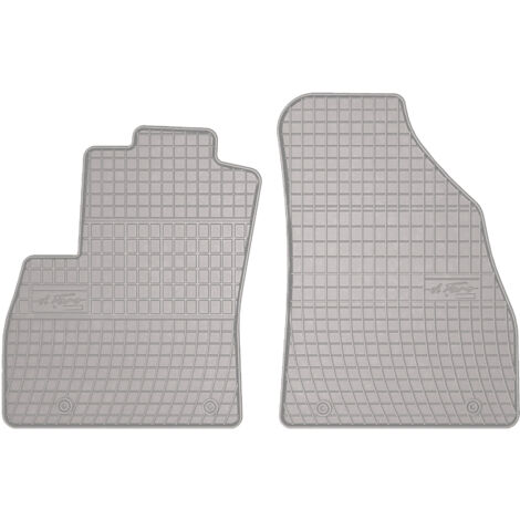 Tapis de voiture en caoutchouc pour : Peugeot Bipper Combivan 1ère rangée (2007-2017) - gris assorti