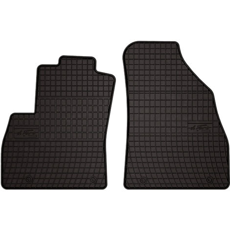 Tapis de voiture en caoutchouc pour : Peugeot Bipper Combivan 1ère rangée (2007-2017) - noir, montés