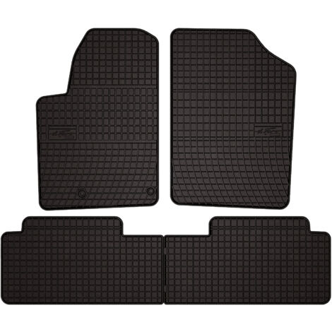 Tapis de voiture en caoutchouc pour : Peugeot Partner I Combivan, Tepee (1997-2010) - noir, montés
