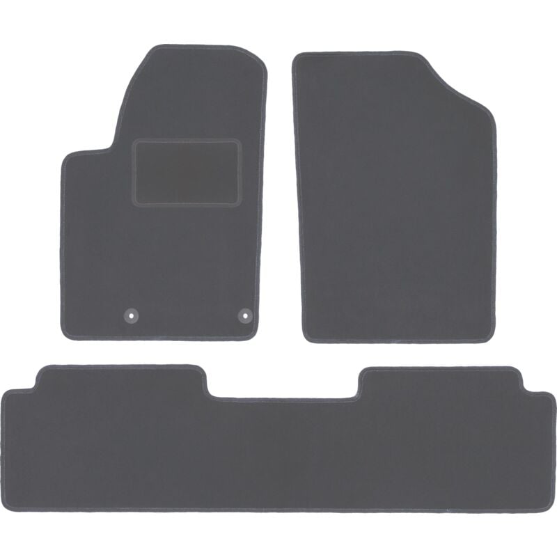 Tapis de voiture en graphite pour : Citroën Berlingo I Combivan, Multispace (1996-2010)