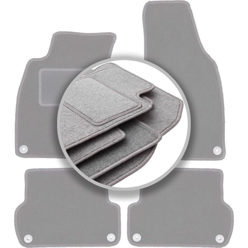 Tapis de voiture gris pour Audi A4 B7 berline, break, avant (2001-2004)