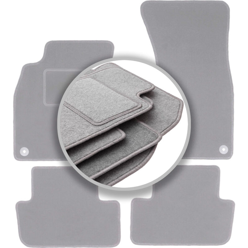 Tapis de voiture gris pour Audi A4 B8 berline, break, avant, allroad (2007-2015)