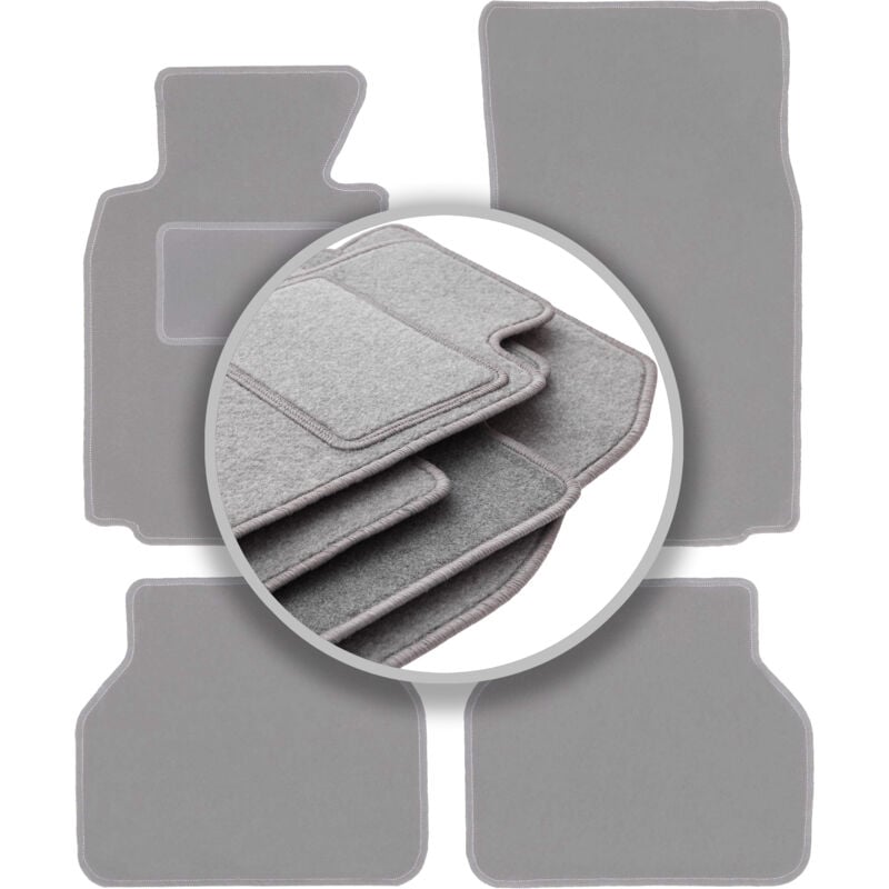 Tapis de voiture gris pour : BMW 5 E39 berline, break, touring (1996-2004)