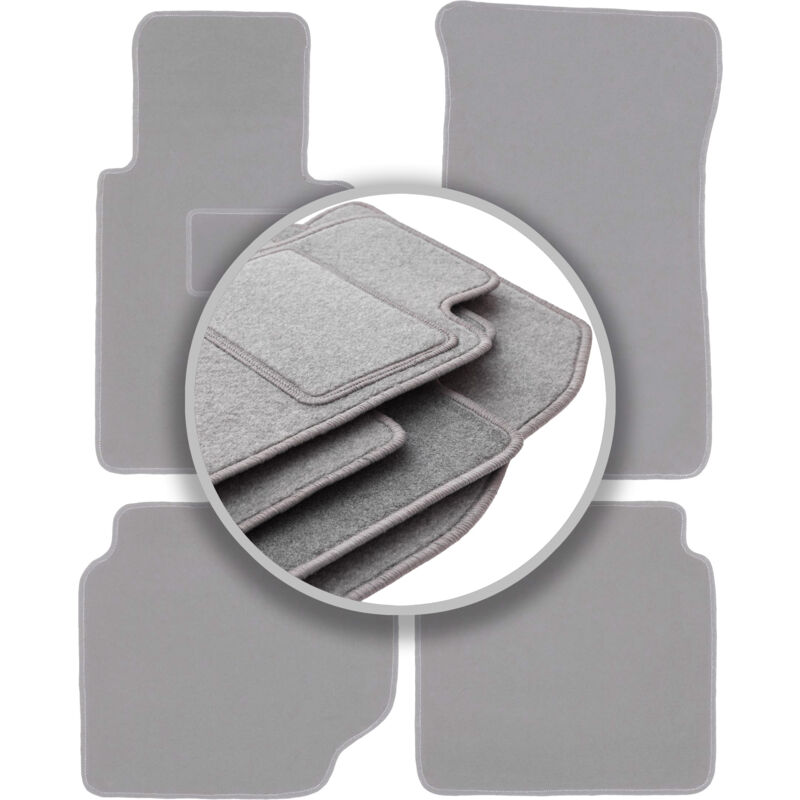 Tapis de voiture gris pour : Mercedes W116S berline (1972-1980)